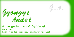 gyongyi andel business card